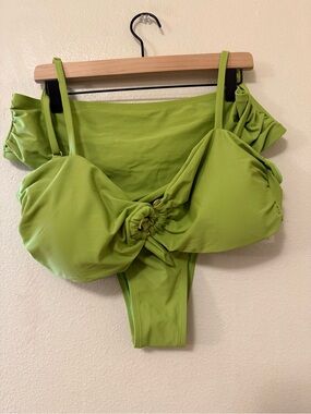 Fashion Nova -Bright Lime Green Two-Piece Bikini Set